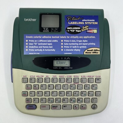 Brother P Touch PT-1700 Electronic Label Maker Labeling System Model P-Touch  