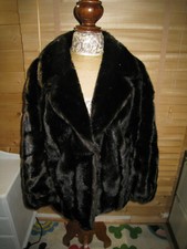 Tissavel - Vintage Faux Fur Batwing Jacket - Size Small