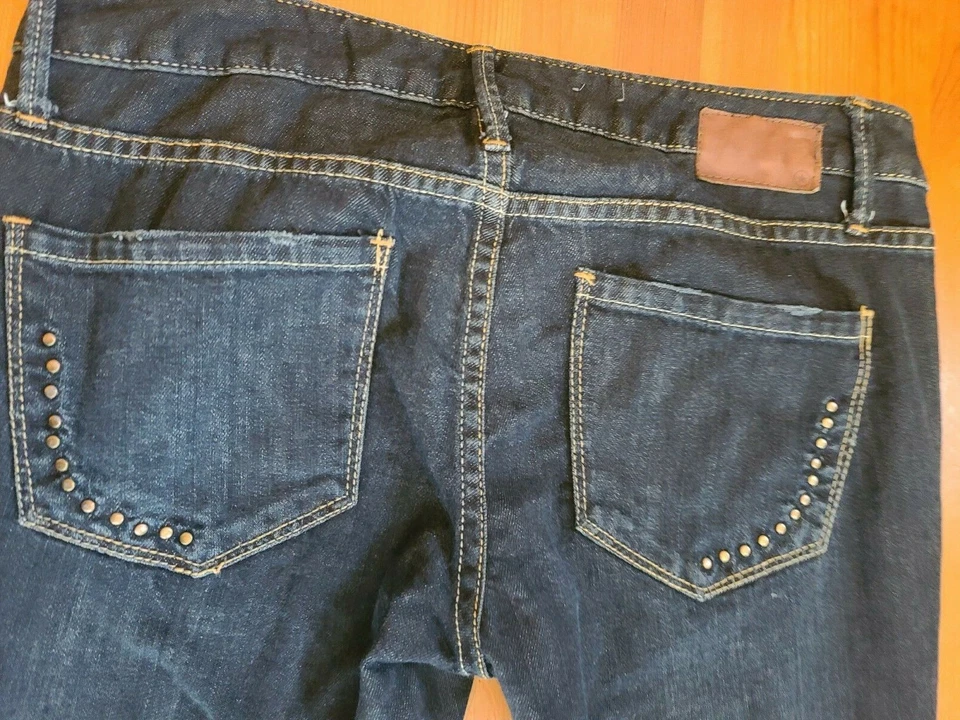 CONVERSE ONE STAR DARKWASHED SKINNY ONE STAR JEANS Size 34 - Image 2 of 4