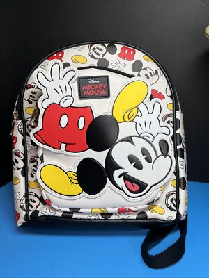 Disney Mickey Mouse Backpack BIOWORLD Vegan Leather