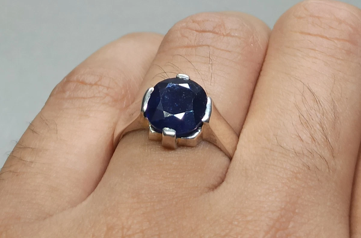 Ebay blue store sapphire ring