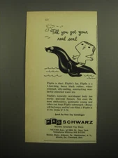 1960 F.A.O. Schwarz Flipfin Toy Ad - Till you get your real seal