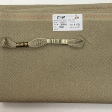 Zweigart 18 Count Davos even weave Putty Khaki Prairie Schooler santas 100% cot