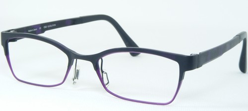 OGI EVOLUTION 4805 1358 MATT BLACK /DEMI PURPLE EYEGLASSES 48-18-145mm (NOTES)