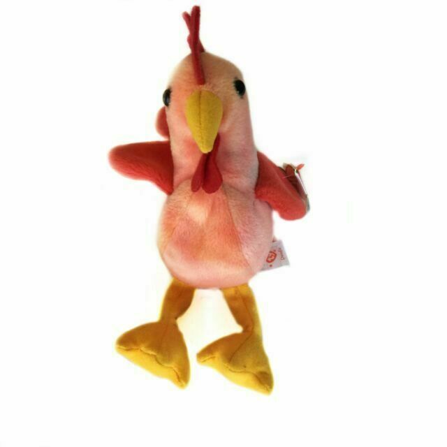 Ty Beanie Baby DOODLE The Rooster 4th Generation 3rd Tush Tag PVC 1996 for sale online