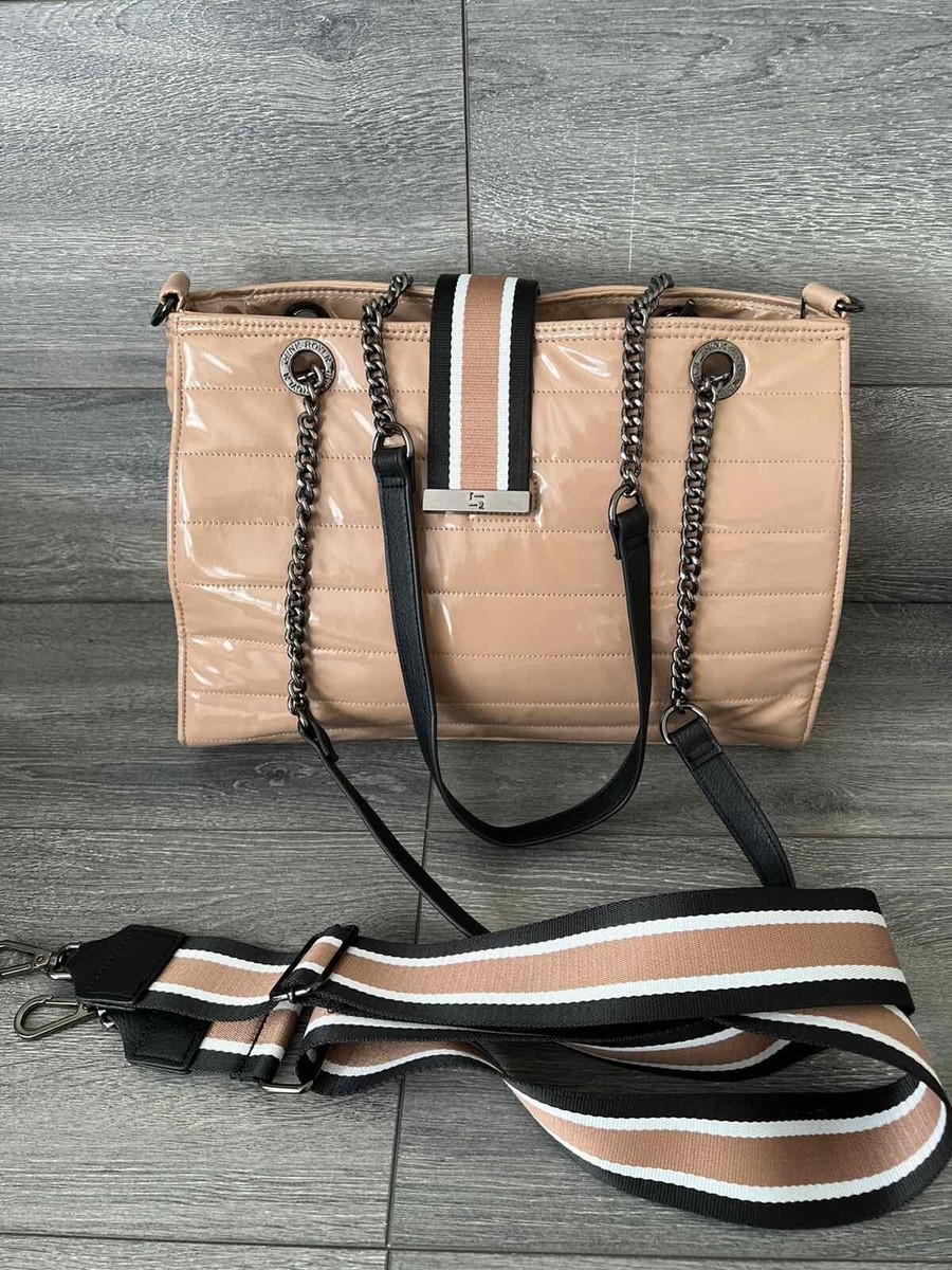 Think Royln Large Shoulder Bag with Crossbody Strep Kennedy Nude