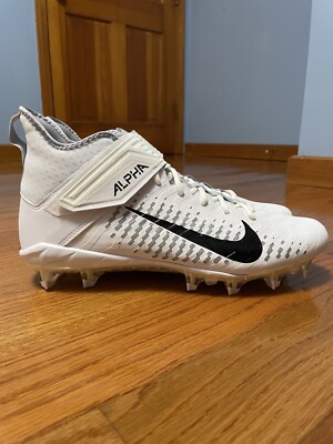 Nike Alpha Menace Pro 2  Mid Cleats White New AQ3209-100 Mens Size 11.5 Size 11.5 - Nike Alpha Menace Pro 2 Mid Football Cleats  main image 3