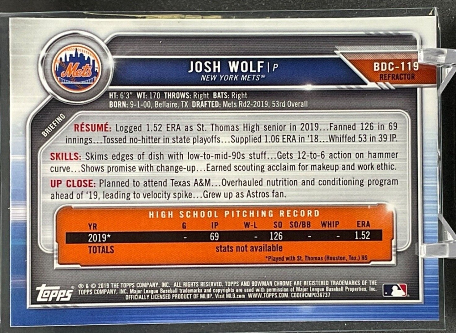 New York Mets *Choose Your Baseball Card* Inserts Rookies Autos (Updated 7/26) - Picture 473 of 512