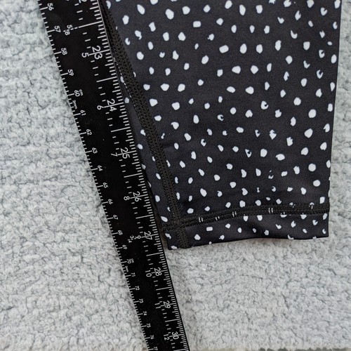 New Muscle Republic Leggings Women's Large Inspire Full Black Gray Speckled - Picture 5 of 8