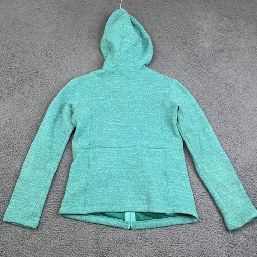 Patagonia Sweater Kids XXL 2XL Green Hooded Full Zip Fleece Jacket Outdoors - Picture 10 of 11