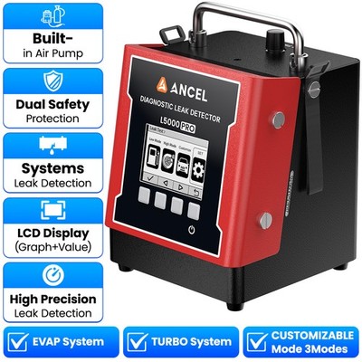 ANCEL Car Leak Detector Dual Mode Diagnostic Leak Tester for EVAP & Turbo System