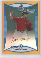 2008 Bowman Draft Prospects Chrome Gold Refractor 13/50 Bryan Shaw #BDPP44 0v0