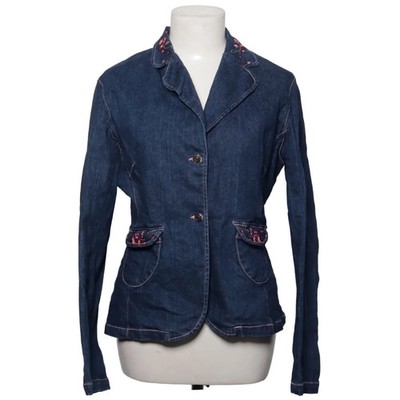 David Paul, Jeansjacke, Damen, Größe: M, Blau, Baumwolle, Blumen, Denim #4Ex