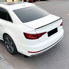Für Audi A4 S4 B9 Limousine 2017+ Heckspoiler Schwarz Glanz M4 Style Heckflügel