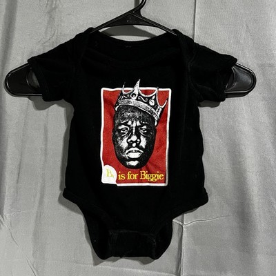 B is for Biggie Smalls Notorious BIG Rapper Baby Size 12M Romper