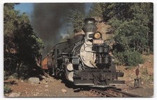 Durango & Silverton Narrow Gauge Railroad Steam Train Postcard Colorado
