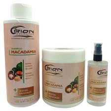 Macadamia Hair Care Kit Shampoo Mask  Shine Drops with Essential Oils