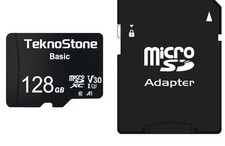 Memory Card 128GB microSDXC V30 A1 U3 Class 10 Memory Card w/ Adapter