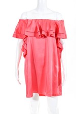 Rachel Zoe Womens Peony Ruffle Off Shoulder Shift Dress Pink Size 6 10546783