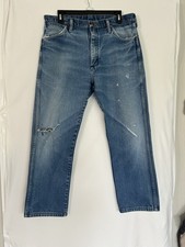 Vintage 1970s-80s Wrangler Jeans Broken-In Original Cowboy Cut 30x30 USA Made