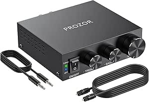 PROZOR Leistungsverstärker Desktop 100W+100W Audio Regallautsprecher-Verstärker