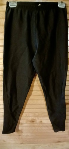 Vintage 70s Black Spandex Lycra Body Co. Skin Tight Shimmer Pants - Picture 2 of 9