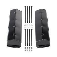 Black Center Bolt Valve Covers Fits Chevy Small Block 305 350 V8 Design