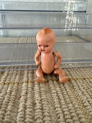 3 1/2'' Vintage Japan Bisque Baby Doll