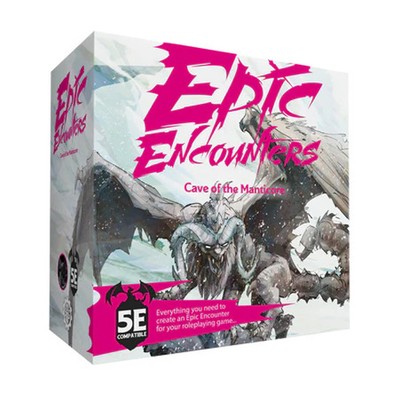 Höhle des Manticore: Epische Begegnungen (5E) Brettspiel - Brandneu Versiegelt