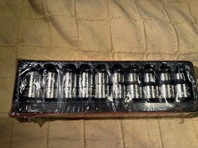 Snap On 10 Stck. 1/2 Zoll 6pt metrisch Chrom Flankenantrieb   flaches Steckschlüsselsatz 310TWMYA