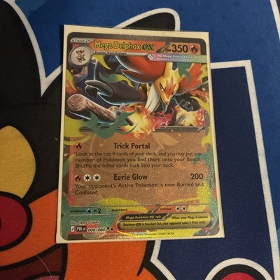 Mega Delphox ex 008/084 Double Rare Pokemon Pitch Black ME05 English