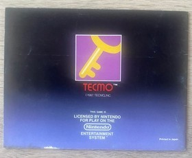 Solomon's Key Notice Usa 🇺🇸 ( Nintendo Nes )