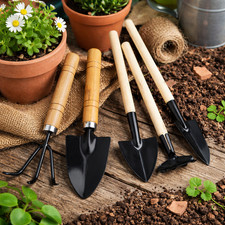 3PC Mini Gardening Tools Set Hand Shovel Rake Trowel Indoor Plant Garden Kit UK