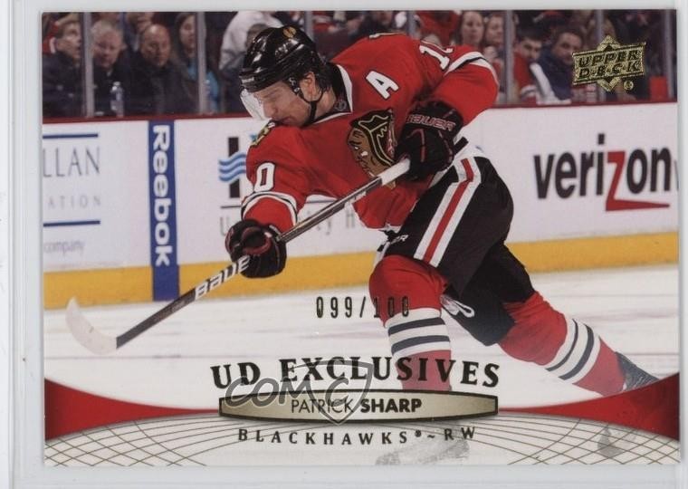 2011-12 Upper Deck UD Exclusives 99/100 Patrick Sharp #161 4gd