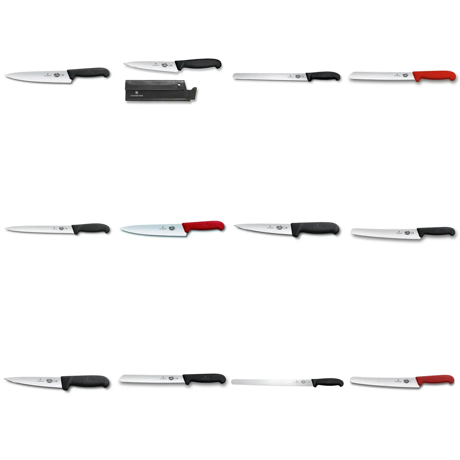 Victorinox Professional Bread & Chef Knives, Black/Red, Dishwasher Safe, Japan
Opens in a new window