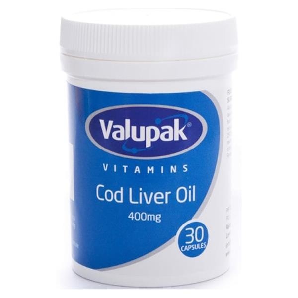 3 x Valupak Cod Liver Oil 400mg 30 Capsules