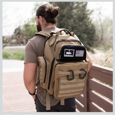 Tactical Diaper Bag Patches for Military Style Molle For dads Tan Color