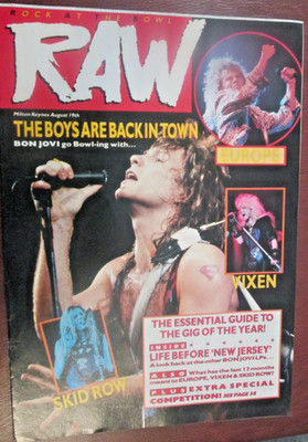 A4 Rock/Metal MILTON KEYNES 12.x.sided pull out Raw ! Magazine  1988/89