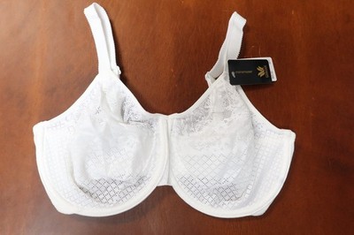 New Wacoal Visual Effects Minimizer Bra - Size 32H - White - # 857210