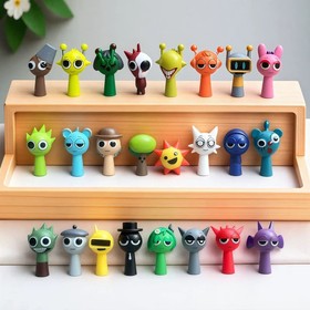 24pcs set Sprunki Model Toy Game Action Figures Toy Birthday Gift*