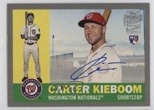 2019 Topps Archives Fan Favorite 1960 Design Silver /99 Carter Kieboom Auto 7u1
