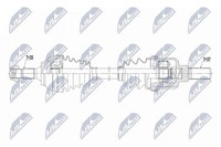 NTY Antriebswelle Links, Vorderachse U.A. FüR CitroËN, Ds, Peugeot
