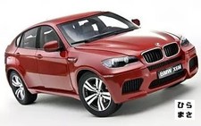 BMW X6M E71M 2009 Melbourne Red 1/18 Diecast SUV Loose
