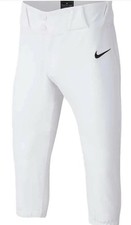 Nike Mens' VAPOR Select White High BASEBALL Pants Knickers XL BQ5400-100 NEW