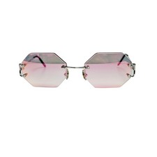 Cartier Pink Geometric Woman Sunglasses
