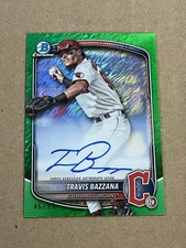 2025 Bowman Chrome Prospects Autograph Green Shimmer Travis Bazzana Auto /99