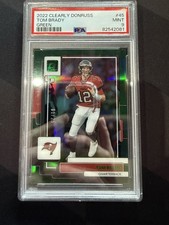 2022 PANINI CLEARLY DONRUSS GREEN REFRACTOR #45 TOM BRADY FIRST #1/25 PSA 9 🔥🔥