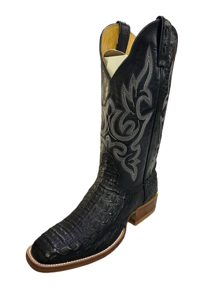 Hondo 3236X Black Caiman Cowboy Boots | eBay