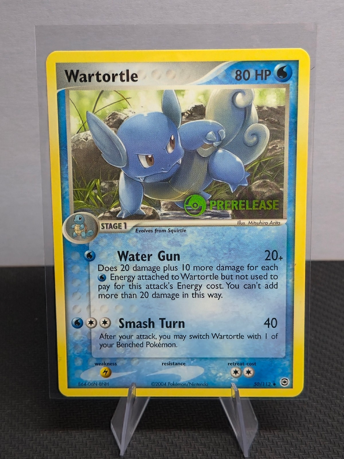 Wartortle 50/112 [Prerelease] Stamped Promo 2004 Fire Red Leaf Green - NM 🌊 ✨