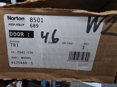 Norton Door Controls Clp8501-T X 689 Manual, Hydraulic, Norton 8000, Door Closer